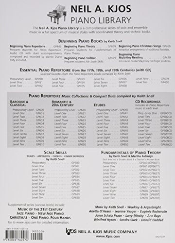 Gp662  Fundamentals Of Piano Theory  Level 2 (Neil A. Kjos Piano Library),New