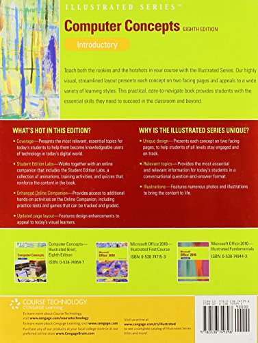 Computer Concepts: Illustrated Introductory (Available Titles Skills Assessment Manager (SAM)  Office 2010),Used