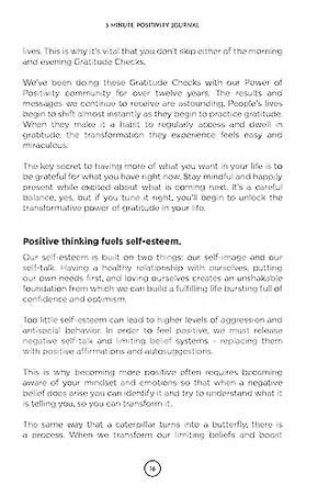 3 Minute Positivity Journal: Boost Your Mood. Train Your Mind. Change Your Life.,Used