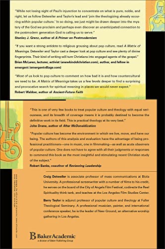 A Matrix of Meanings: finding God in pop culture (Engaging Culture),New