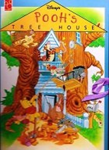 Disney's Pooh's Tree House/PopUp Treehouse Book and Tigger, Pooh, and Eeyore Toys,Used