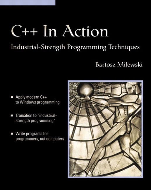 C++ In Action: Industrial Strength Programming Techniques (With CDROM),Used