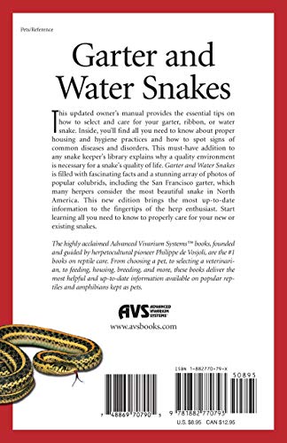 Garter Snakes and Water Snakes: From the Experts at Advanced Vivarium Systems (CompanionHouse Books) Beginner's Guide to Keeping,Used