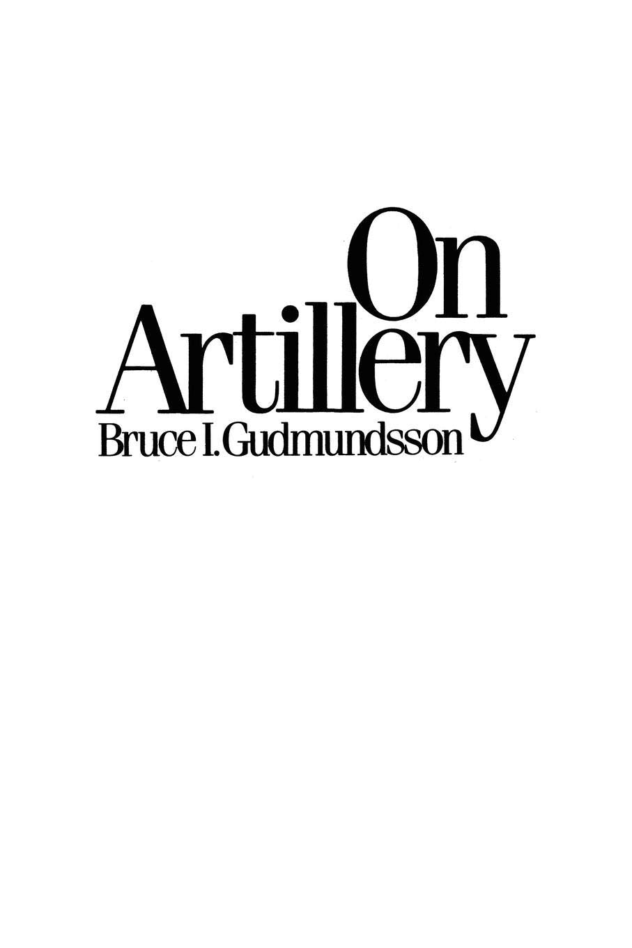 On Artillery,New