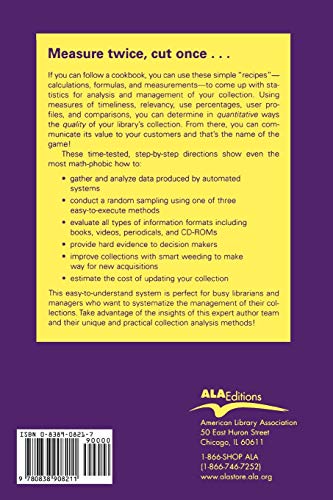Managing and Analyzing Your Collection: A Practical Guide for Small Libraries and School Media Centers (Ala Editions),Used