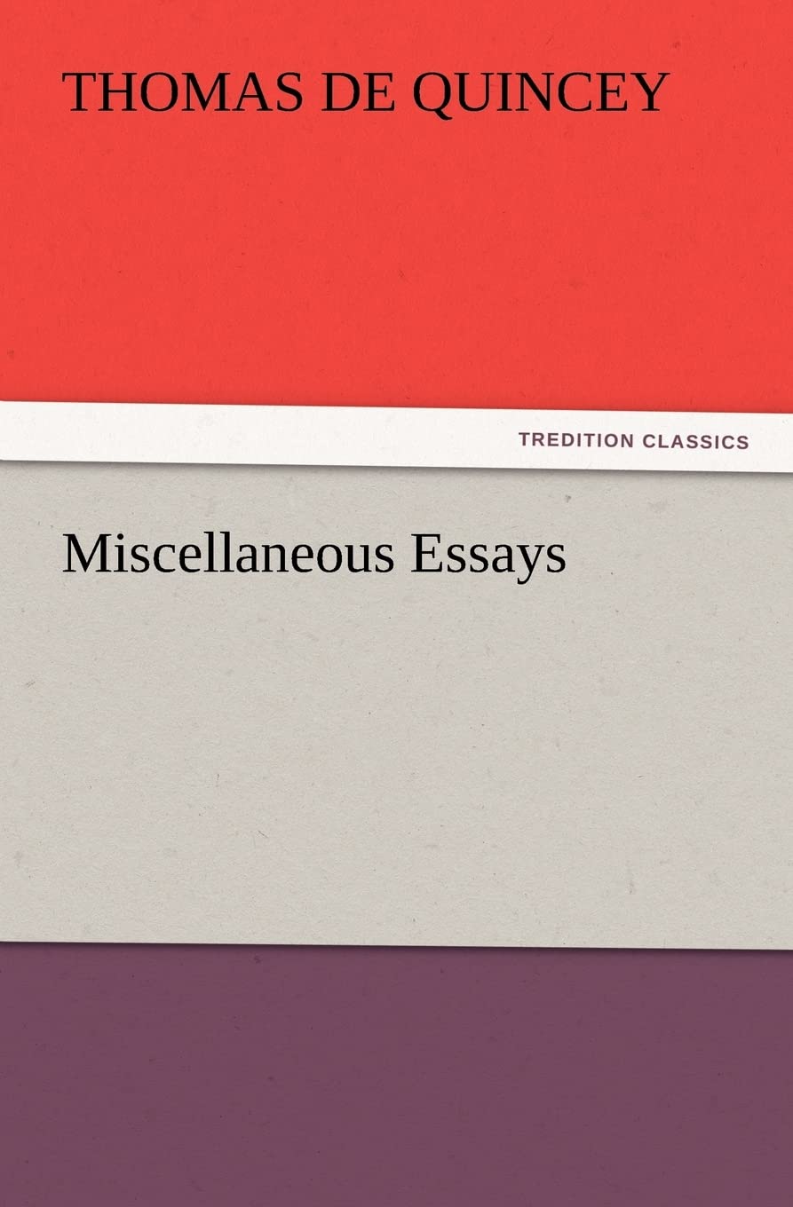 Miscellaneous Essays,Used