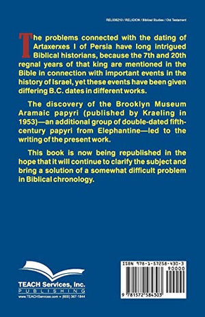 The Chronology of Ezra 7,Used