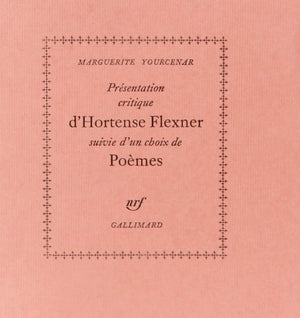 Presentation Critique d'Hortense Flexner,Used