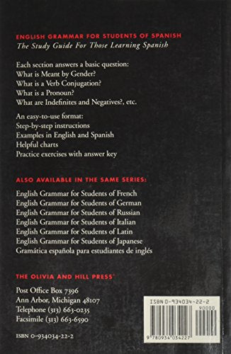 English Grammar for Students of Spanish,Used