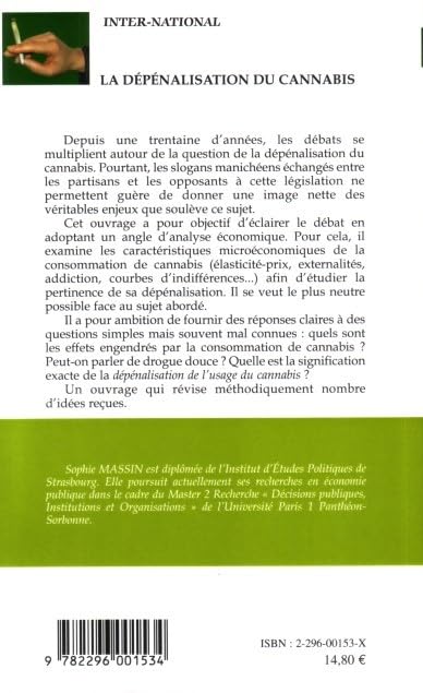 La dpnalisation du cannabis: Analyse conomique (French Edition),Used