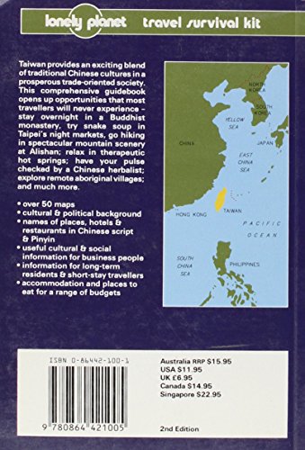 Lonely Planet Taiwan: A Travel Survival Kit = Taiwan (Lonely Planet Taiwan: Travel Survival Kit)-new,New