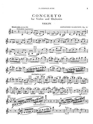 Concerto In A Minor, Op. 82, Kalmus Edition
