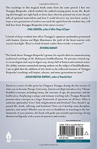 Cynicism and Magic: Intelligence and Intuition on the Buddhist Path,Used