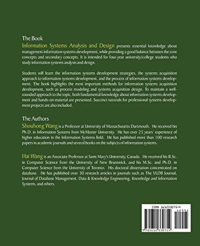 Information Systems Analysis and Design,Used