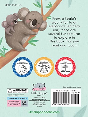 Wild Animals: A Touch and Feel Book  Children's Board Book  Educational,New