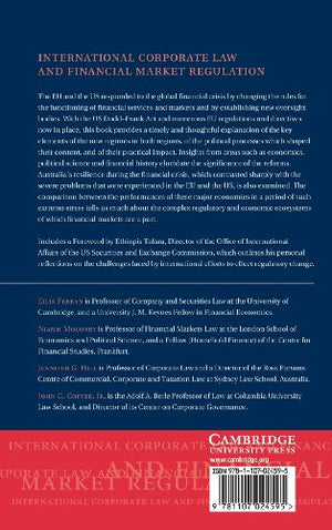The Regulatory Aftermath of the Global Financial Crisis (International Corporate Law and Financial Market Regulation),Used
