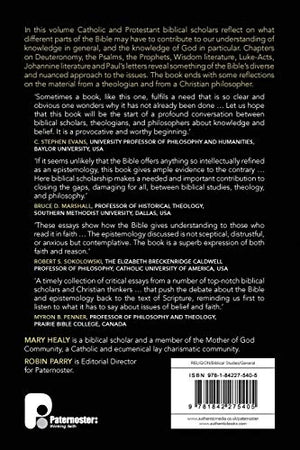 The Bible and Epistemology,New