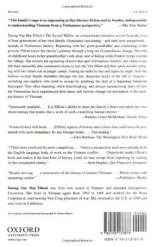 The Sacred Willow: Four Generations in the Life of a Vietnamese Family,Used