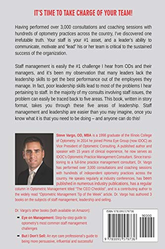 Eye on Leadership: An optometrist's game plan for creating a motivated and empowered team,Used