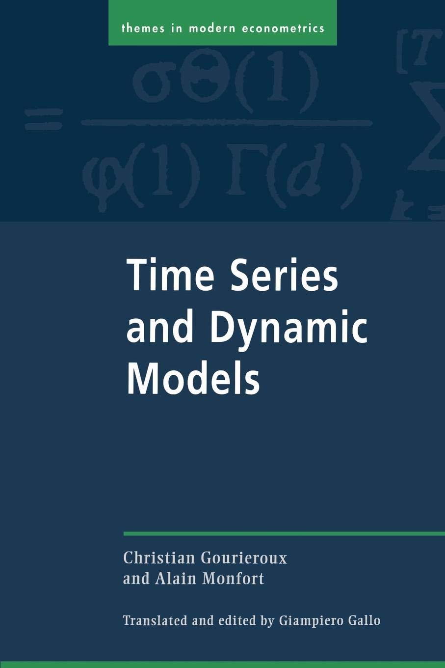 Time Series and Dynamic Models (Themes in Modern Econometrics),Used