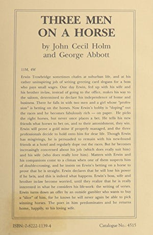 Three Men On A Horse.,Used