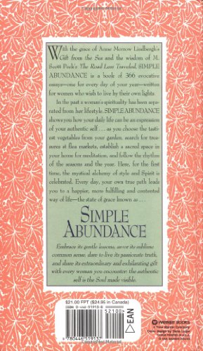 Simple Abundance: A Daybook Of Comfort Of Joy,New