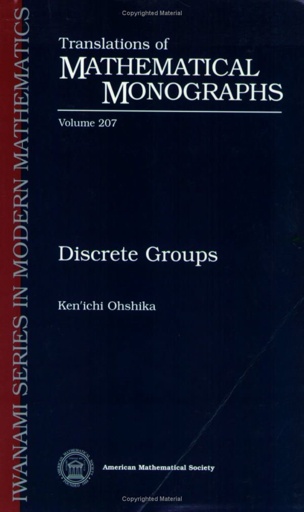 Discrete Groups (Translations of Mathematical Monographs),Used