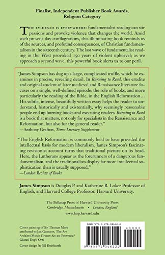 Burning to Read: English Fundamentalism and Its Reformation Opponents,Used