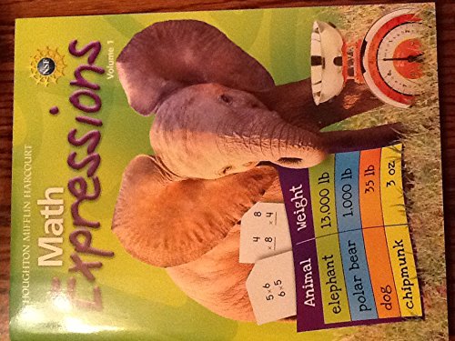 Math Expressions, Student Activity Book, Grade 3, Vol. 1,New
