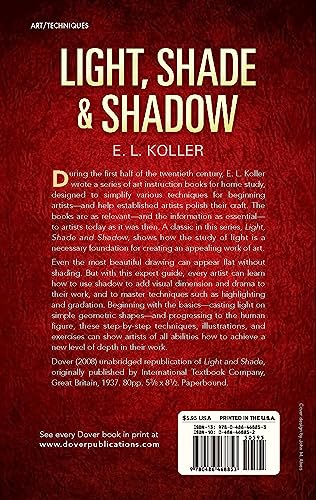 Light, Shade And Shadow (Dover Art Instruction)