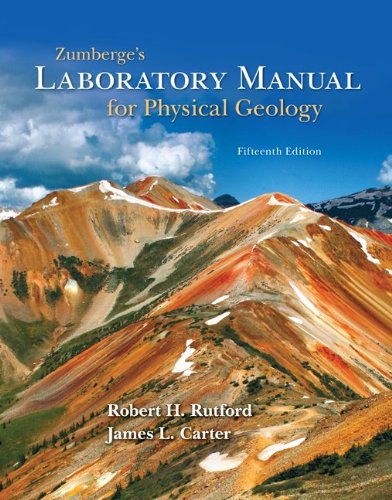 Zumberge's Laboratory Manual for Physical Geology,New
