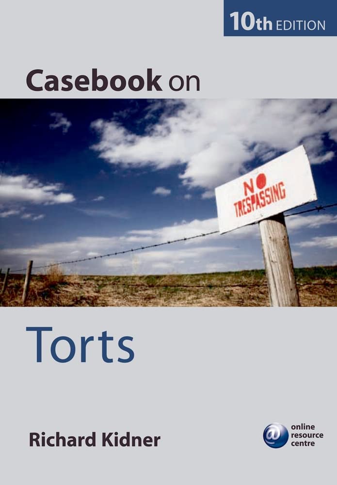 Casebook on Torts,Used