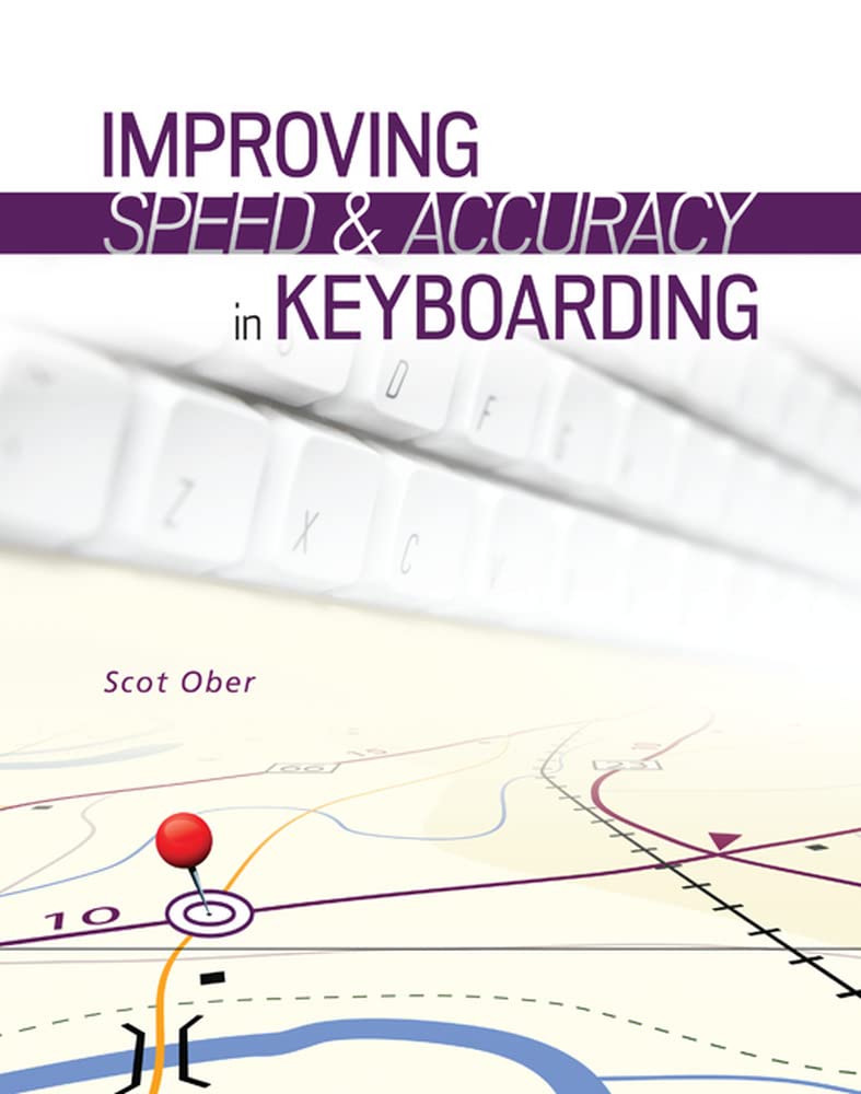 Improving Speed and Accuracy in Keyboarding with Software Registration Card,Used