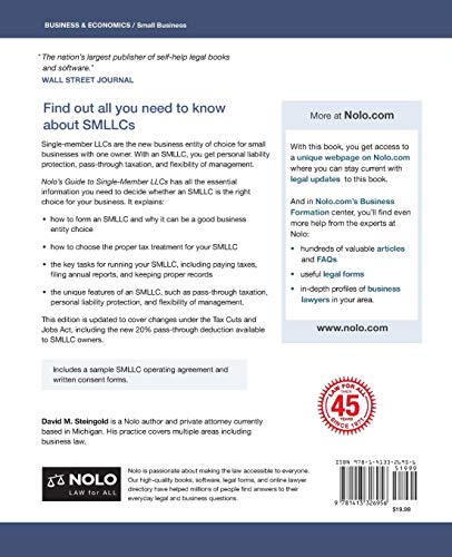 Nolos Guide to SingleMember LLCs: How to Form & Run Your SingleMember Limited Liability Company,Used