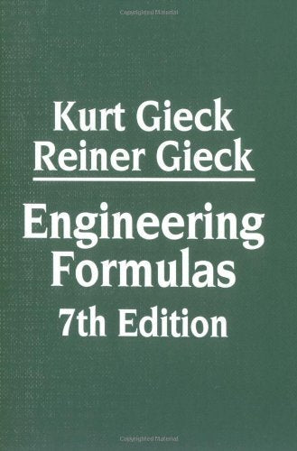 Engineering Formulas 7Th Edition