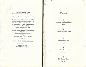 Dinner at the Homesick Restaurant,New