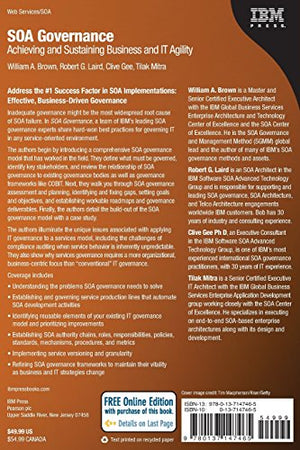 SOA Governance: Achieving and Sustaining Business and IT Agility,Used
