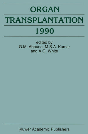 Organ Transplantation 1990 (Developments In Surgery, 11),Used