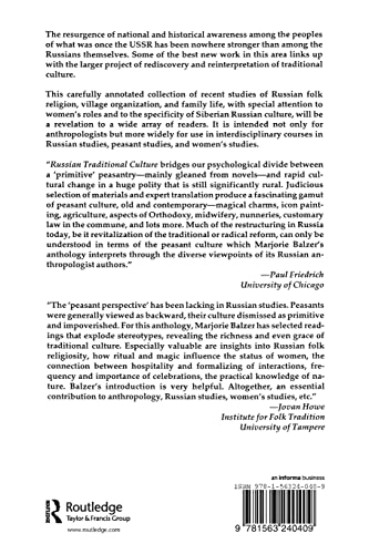 Russian Traditional Culture: Religion, Gender and Customary Law,Used