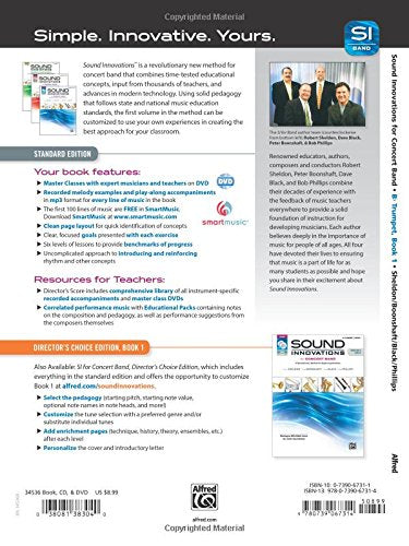 Sound Innovations for Concert Band, Bk 1: A Revolutionary Method for Beginning Musicians (Bflat Trumpet) (Book & Online Media),New