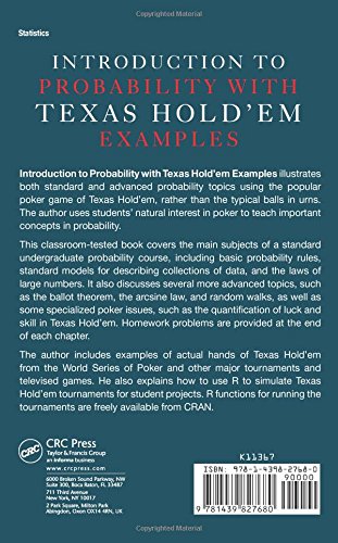 Introduction to Probability with Texas Holdem Examples,Used