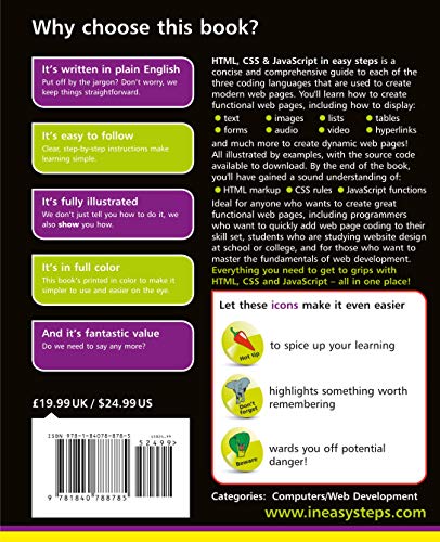 HTML, CSS & JavaScript in easy steps,Used