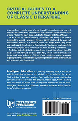 Study Guide to Mrs. Dalloway and To the Lighthouse by Virginia Woolf,Used