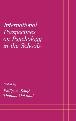 International Perspectives On Psychology In The Schools (School Psychology Series),Used