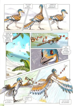 A Jurassic Mystery: Archaeopteryx Pull out Timline of the Dinosaurs World Poster included,Used