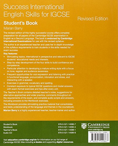 Success International English Skills for IGCSE Student's Book (Cambridge International IGCSE),Used