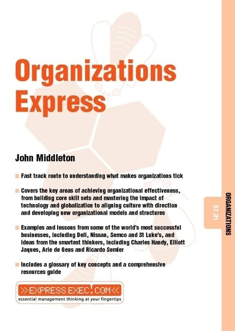 Organizations Express: Organizations 07.01 (Express Exec),Used