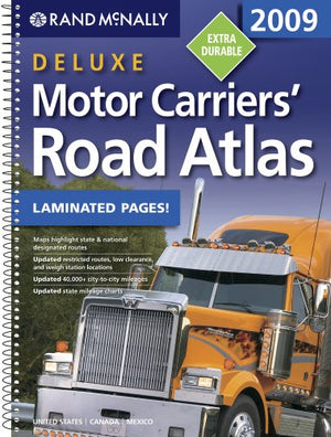 Rand McNally 2009 Deluxe Motor Carriers Road Atlas,Used