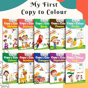 Picture Book Collections For Early Learning : Kids Coloring Book, My First Library Early Learning Book For Children, KidS Coloring Book Collection Of 10 Books