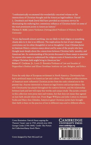 Great Christian Jurists in American History (Law and Christianity),Used